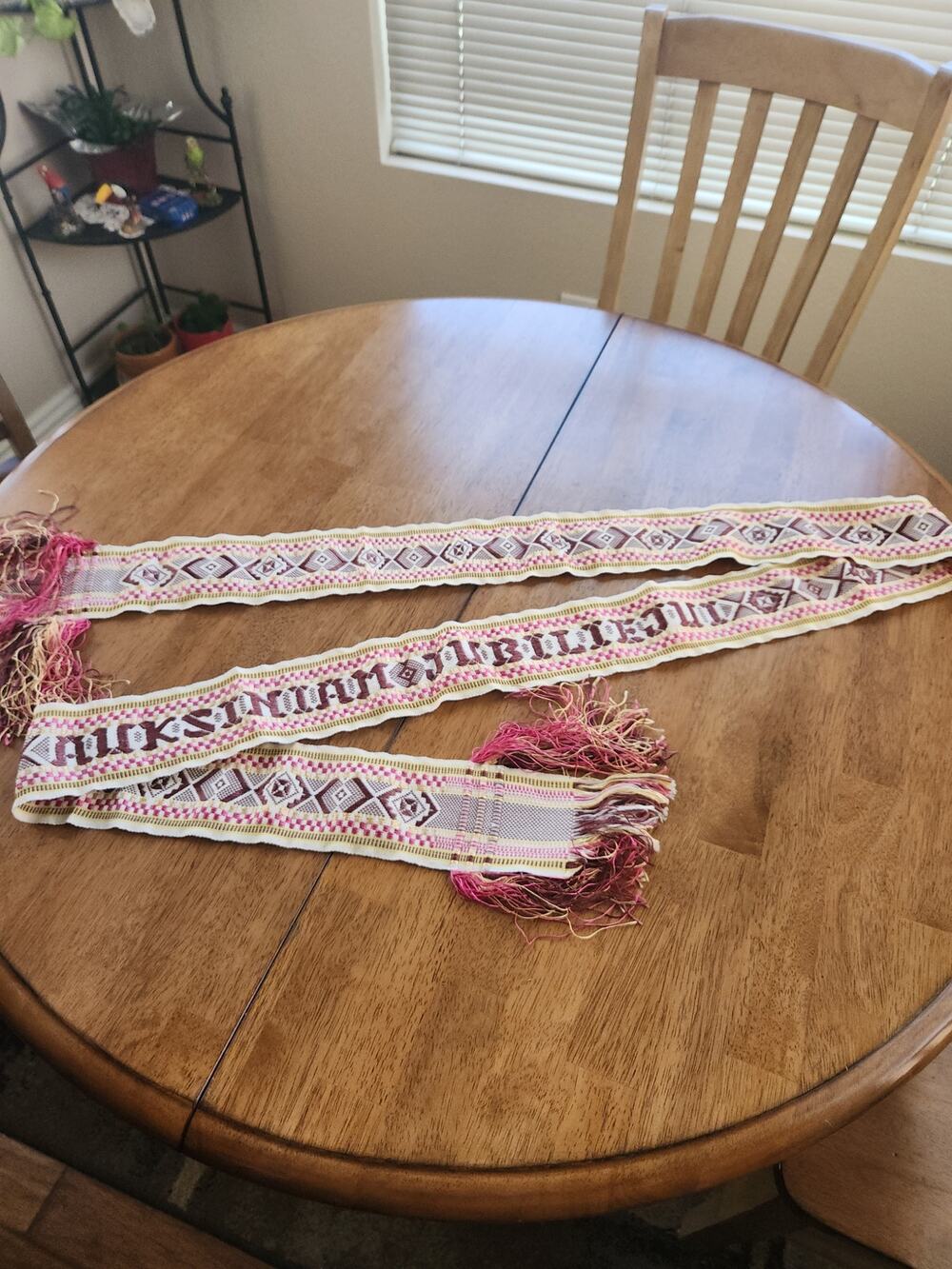 Vintage Lithuanian Woven Juosta Sash Auksiniam Jubiliejui Golden Jubilee 92”